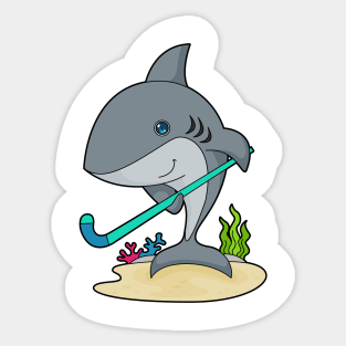 Shark Field Hockey Sticker